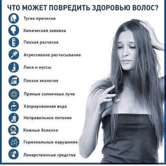 Факторы, влияющие на здоровье волос Что вредит волосам