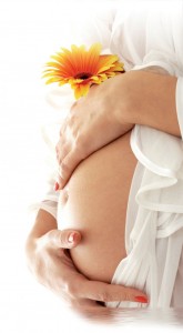 Беременная и цветок Гипотония и вынашивание ребенка