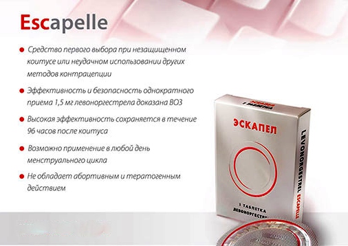 Действие Эскапела Эскапел