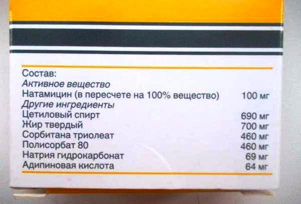 Что входит в состав Пимафуцина Состав Пимафуцина