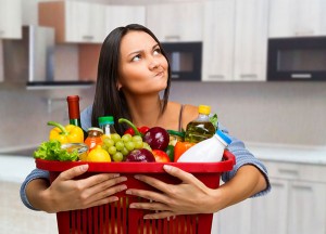 Корзина продуктов беременной Что можно и нельзя есть на ранних сроках беременности