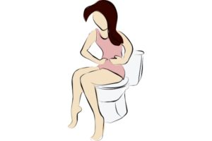 рисунок девушка на унитазе