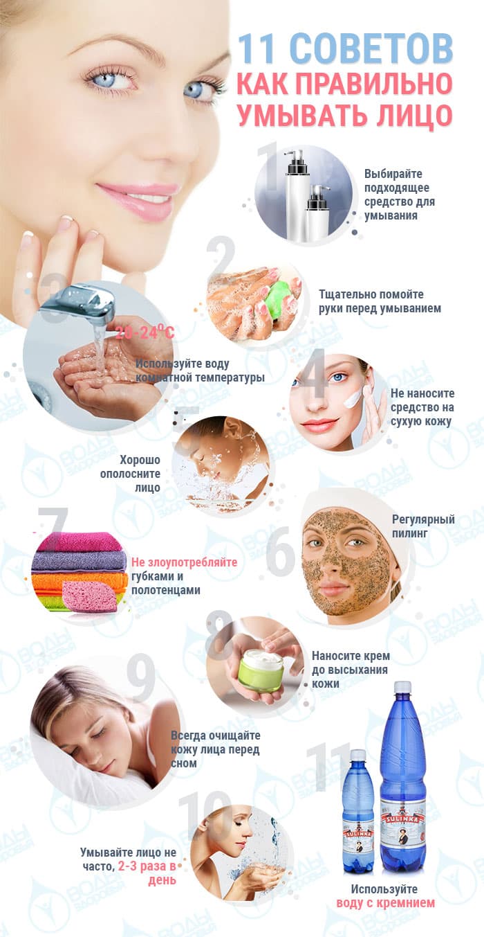 как умыть лицо правильно