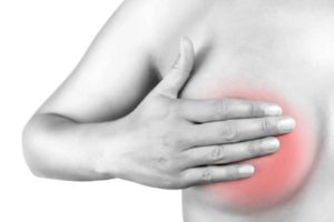 рука закрывает сосок