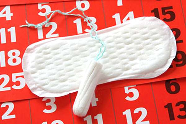 прокладка и тампон на календаре