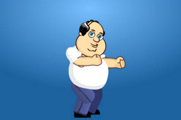 толстяк рисунок